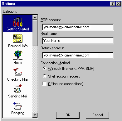 eudor email setup step 1