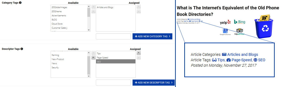 FlipperSD website hosting platform's enhanced keyword tagging feature