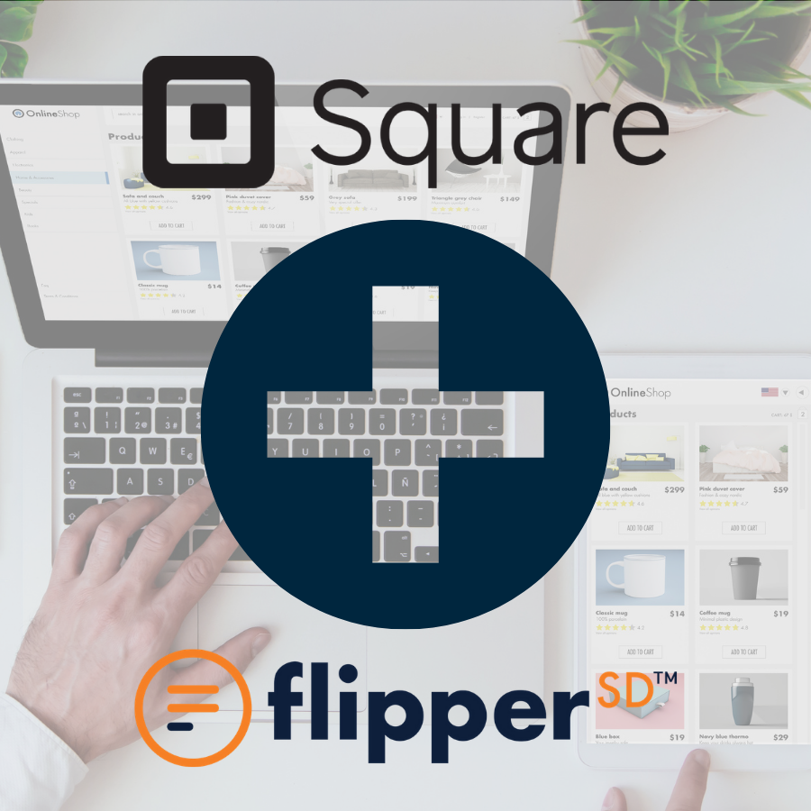 FlipperSD integragest with Square to accept online payments without monthly fees