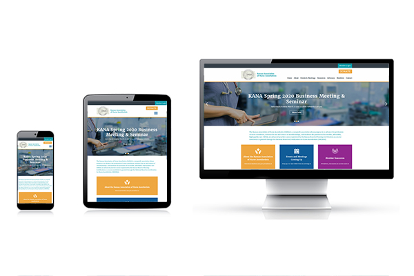 website design and development for Kansas Association of Nurse Anestheists (KANA)