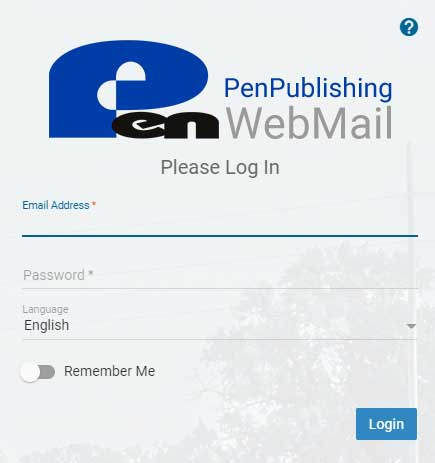 Pen Publishing Interactive SmarterMail Login Screen