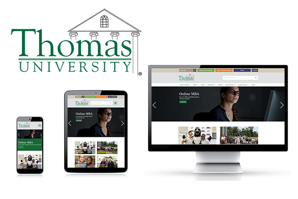 Thomas University Custom Website Design and Development by Pen Publishing Interactive