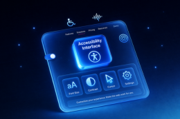 Accessibility widget interface